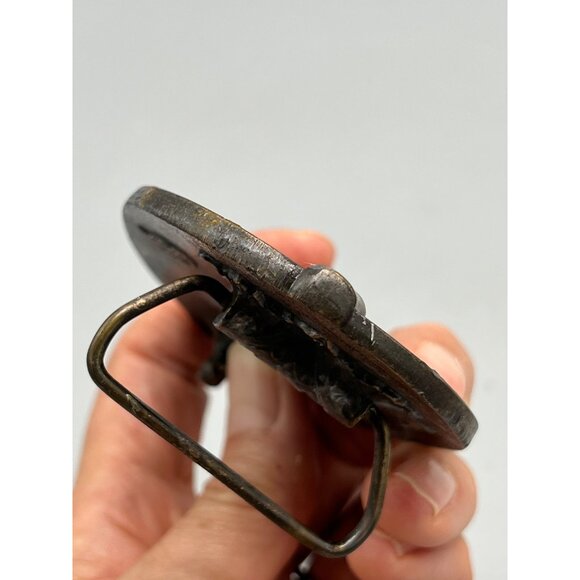 Vtg Belt Buckle Mathews Co. Iron Horse Steam Train 31 Quality Limited Edition - Picture 11 of 16